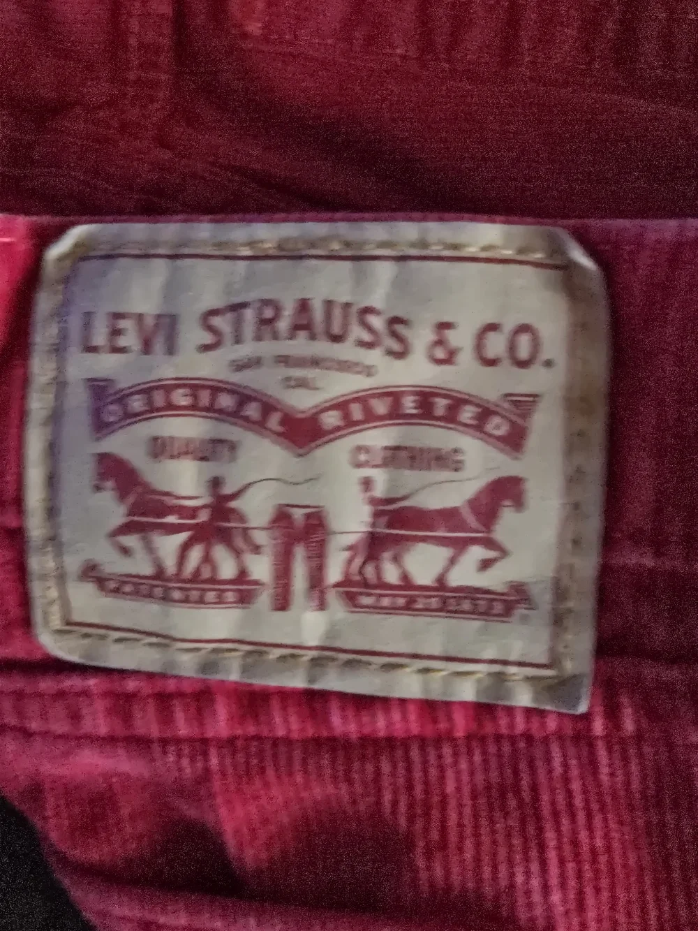 Levi's Men's Straight Leg Jeans in Red